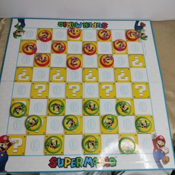 Super Mario Brothers Checkers Collector's Edition Board Game Read. - Picture 4 of 9